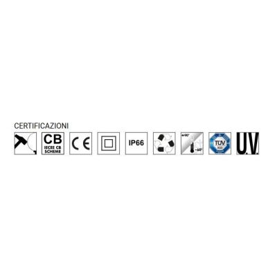 UMBERTA APPLIQUE DA ESTERNI IP66 ROTONDA MADE IN ITALY FUMAGALLI 3 COLORI DARK LIGHT - Cristalensi Shop Online