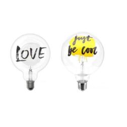 MOOD LAMPADINE TATTOO GLOBO LED 4,5W LUCE 2700K DECORATE MADE IN ITALY Filotto - Cristalensi Shop Online