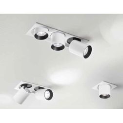OUTSIDER FARETTO A 1,2 O 3 LUCI CON LED 15W-30W-45W INTEGRATO LUCE 3000K O 4000K MODERNO 3 MISURE