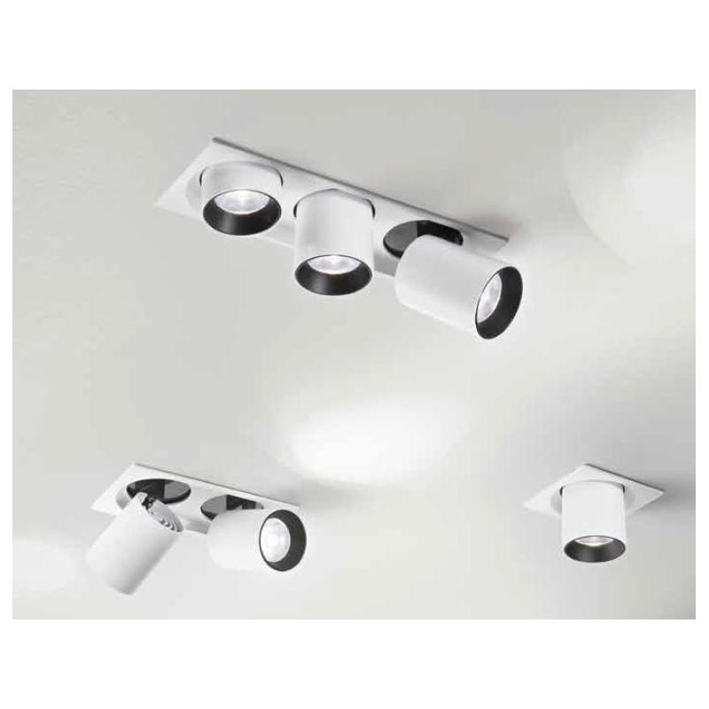 OUTSIDER FARETTO A 1,2 O 3 LUCI CON LED 30W-60W-90W INTEGRATO LUCE 3000K O 4000K MODERNO 3 MISURE