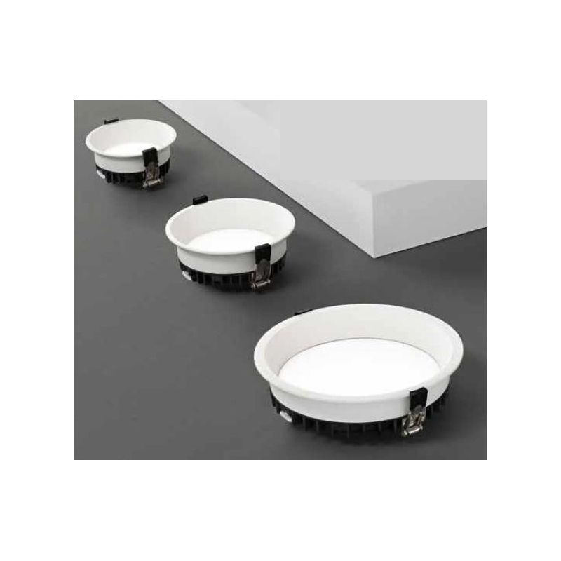 FARETTO LED DA INCASSO IN 3 MISURE LED 12W-18W-30W LUCE 3000K-4000K-5000K BIANCO MODERNO