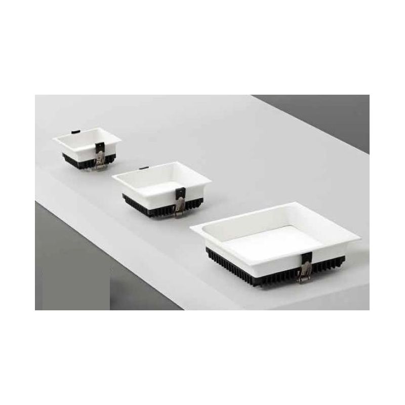 FARETTO LED QUADRATO DA INCASSO IN 3 MISURE LED 12W-18W-30W LUCE 3000K-4000K-5000K BIANCO