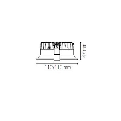 FARETTO LED QUADRATO DA INCASSO IN 3 MISURE LED 12W-18W-30W LUCE 3000K-4000K-5000K BIANCO