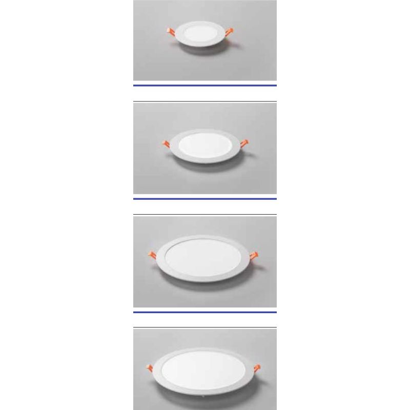 SLIM CCT FARETTO ROTONDO DA INCASSO 4 MISURE LED 8W-12W-18W-24W LUCE CCT 3000-4000-6500K BIANCO