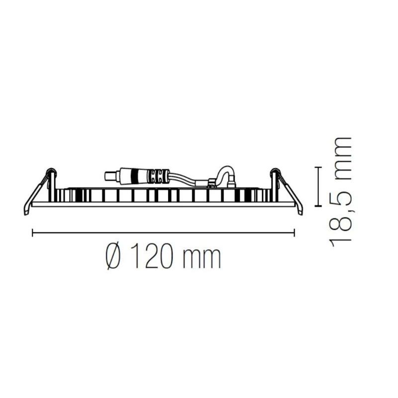 SLIM CCT FARETTO ROTONDO DA INCASSO 4 MISURE LED 8W-12W-18W-24W LUCE CCT 3000-4000-6500K BIANCO
