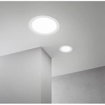 SLIM CCT FARETTO ROTONDO DA INCASSO 4 MISURE LED 8W-12W-18W-24W LUCE CCT 3000-4000-6500K BIANCO