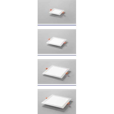 FLAP CCT FARETTO QUADRATO DA INCASSO 4 MISURE LED 8W-12W-18W-24W LUCE CCT 3000-4000-6500K BIANCO