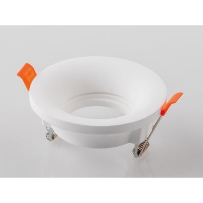 INCASSO ROTONDO O QUADRATO IN GESSO VERNICIABILE MODERNO CON LAMPADINA ATTACCO GU10