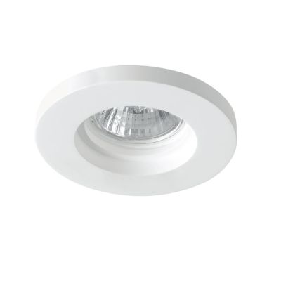 PHANTOM INCASSO ROTONDO O QUADRATO IN GESSO VERNICIABILE MODERNO CON LAMPADINA ATTACCO GU10