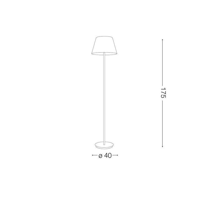 LAMPADA DA TERRA IN VETRO SOFFIATO BIANCO LATTE CON DIFFUSORE DIAMETRO CM 40 CRISTALENSI - Cristalensi Shop Online