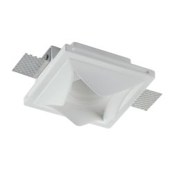 BRICK INCASSO ORIGINALE IN GESSO VERNICIABILE MODERNO CON LAMPADINA ATTACCO GU10