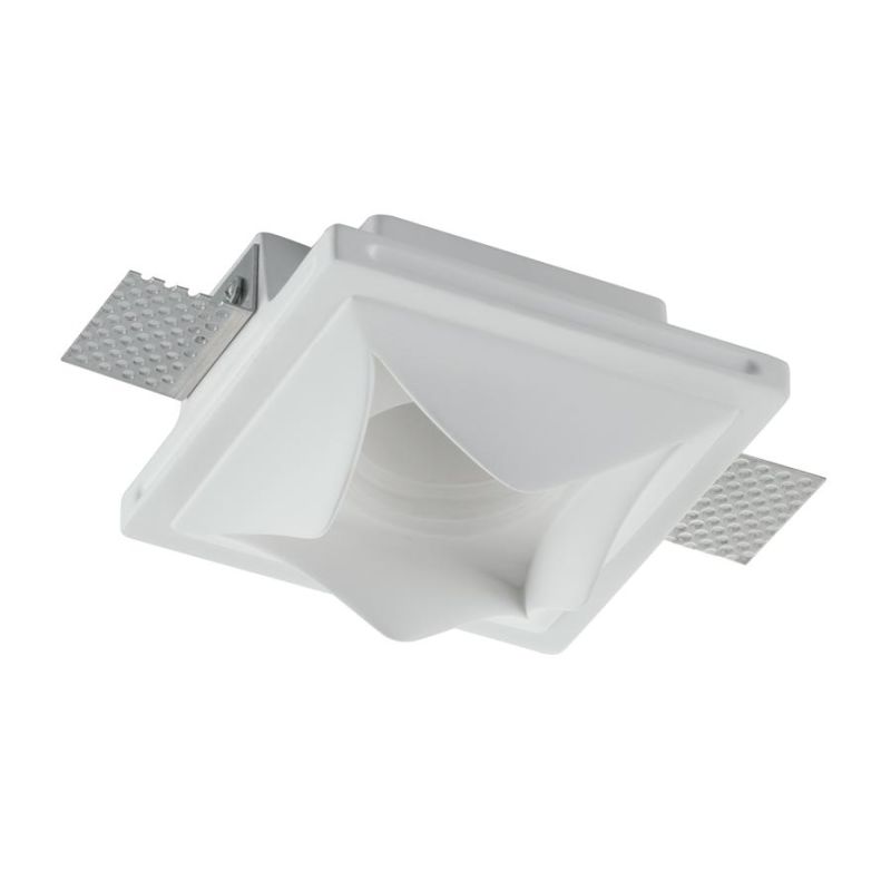 BRICK INCASSO ORIGINALE IN GESSO VERNICIABILE MODERNO CON LAMPADINA ATTACCO GU10