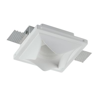 BRICK INCASSO ORIGINALE IN GESSO VERNICIABILE MODERNO CON LAMPADINA ATTACCO GU10