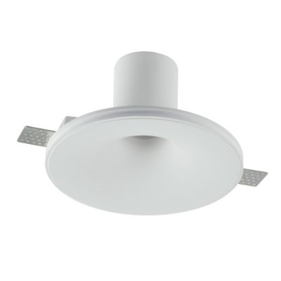 EVA INCASSO ROTONDO D18 CM IN GESSO VERNICIABILE LAMPADINA ATTACCO E27 MODERNO