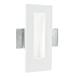 ARIEL SEGNAPASSO VERTICALE IN GESSO VERNICIABILE MODERNO LAMPADINA ATTACCO MINI GU10