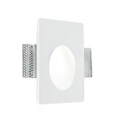 ARIEL SEGNAPASSO RETTANGOLARE IN GESSO VERNICIABILE MODERNO LAMPADINA ATTACCO MINI GU10