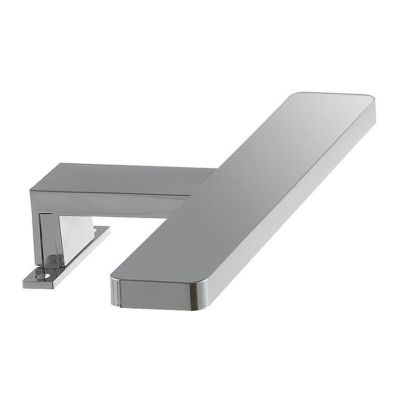 PICCOLA APPLIQUE DA SPECCHIO NERA,BIANCA O CROMO IP44 LED 5,2W LUCE 4000K MODERNA LARGHEZZA CM 28