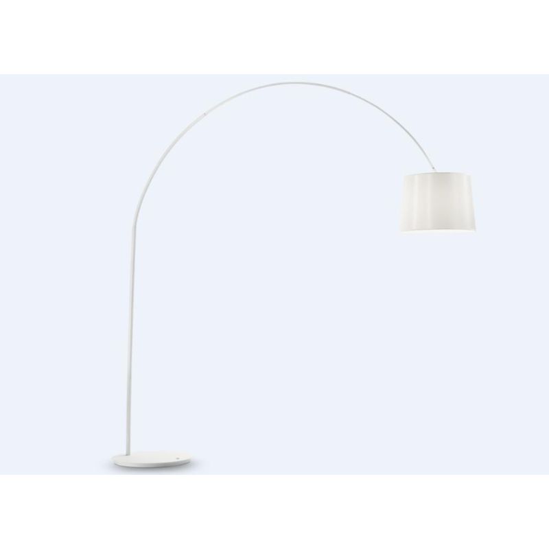 LAMPADA DA TERRA MODERNA CON STELO SQUADRATA E BRACCIO TELESCOPICO GRANDE BIANCA O NERA CRISTALENSI - Cristalensi Shop Online