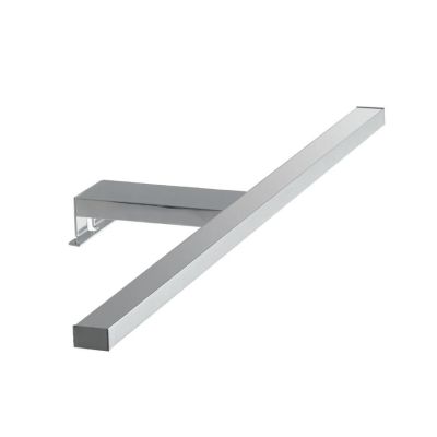 RIVA APPLIQUE DA SPECCHIO FINITURA CROMO IP44 LED 8W LUCE 4000K LARGHEZZA CM 56 MODERNA