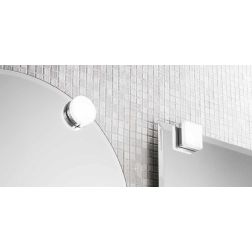 DIVA PICCOLA APPLIQUE DA SPECCHIO ROTONDA O QUADRATA IP44 LED 4W LUCE 3000K-4000K MODERNA