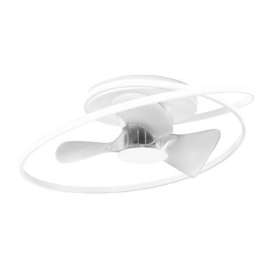 STORM VENTILATORE BIANCO O NERO LED 60W CCT DIMMERABILE CON TELECOMANDO INCLUSO