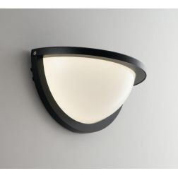 DETROIT APPLIQUE DA ESTERNO IP54 LED 10W LUCE 3000K-4000K ALLUMINIO NERO MODERNA