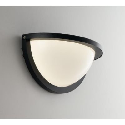 DETROIT APPLIQUE DA ESTERNO IP54 LED 10W LUCE 3000K-4000K ALLUMINIO NERO MODERNA