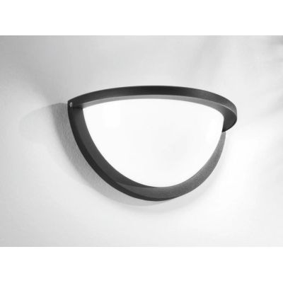 DETROIT APPLIQUE DA ESTERNO IP54 LED 10W LUCE 3000K-4000K ALLUMINIO NERO MODERNA