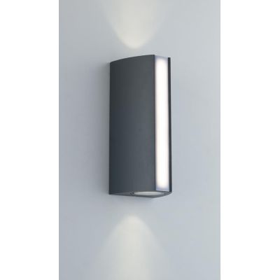 RAY APPLIQUE DA ESTERNO BIEMISSIONE DI LUCE IP54 LED 14W LUCE 3000K-4000K ANTRACITE E CORTEN