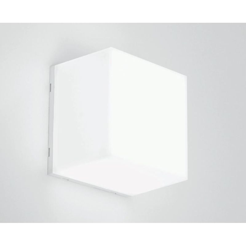 TOGO Q PLAFONIERA APPLIQUE QUADRATA 2 MISURE BIANCA IP65 LED INTEGRATO LUCE 3000K-4000K-6500K MODERNA
