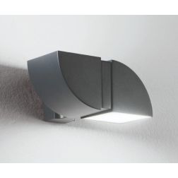 IDEM APPLIQUE ORIENTABILE DA ESTERNO IP44 LED 8W LUCE 4000K ALLUMINIO ANTRACITE MODERNA