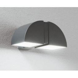 IDEM APPLIQUE ORIENTABILE DA ESTERNO IP44 LED 8W LUCE 4000K ALLUMINIO ANTRACITE MODERNA 2