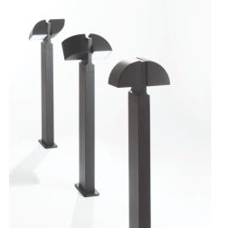 IDEM PALO H70 CM CON DIFFUSORE ORIENTABILE IP44 LED 8W LUCE 4000K ALLUMINIO ANTRACITE MODERNA 2