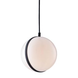 ORBIT SOSPENSIONE CON SFERA BIANCA D20 CM DA ESTERNO IP44 MODERNA LAMPADINA ATTACCO E27
