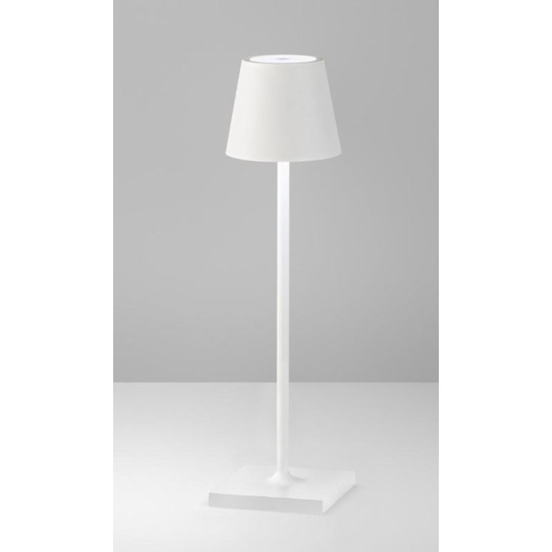 LAMPADA DA TAVOLO H36 CM IP54 CON BATTERIA RICARICABILE TOUCH DIMMER LED 2,2W LUCE 3000K 4 COLORI