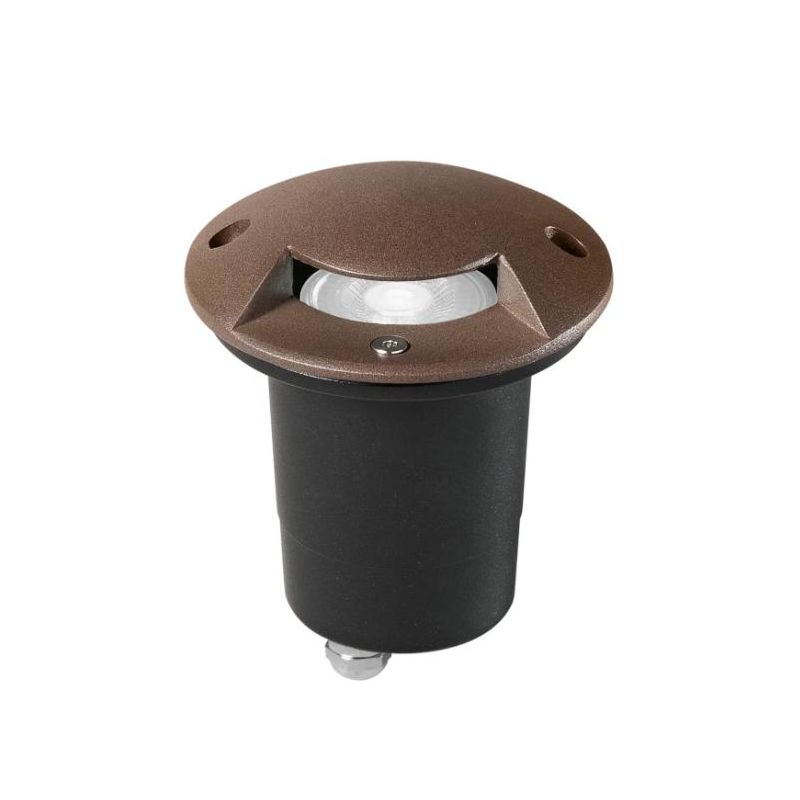 HUMMER R1 FARETTO CARRABILE DA INCASSO 1 LUCE ROTONDO IP67 IN ACCIAIO 3 COLORI LAMPADINA ATTACCO GU10