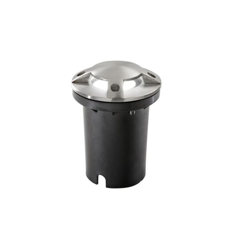 HUMMER R4 FARETTO CARRABILE DA INCASSO 4 LUCI ROTONDO IP67 IN ACCIAIO 3 COLORI LAMPADINA ATTACCO GU10