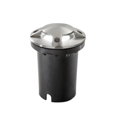 HUMMER R4 FARETTO CARRABILE DA INCASSO 4 LUCI ROTONDO IP67 IN ACCIAIO 3 COLORI LAMPADINA ATTACCO GU10