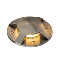 HUMMER R4 FARETTO CARRABILE DA INCASSO 4 LUCI ROTONDO IP67 IN ACCIAIO 3 COLORI LAMPADINA ATTACCO GU10