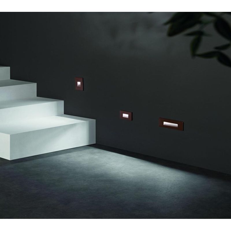 STRATOS SEGNAPASSO RETTANGOLARE 4 COLORI IP65 LED 3W LUCE 3000K-4000K-6000K PER SCATOLA 503