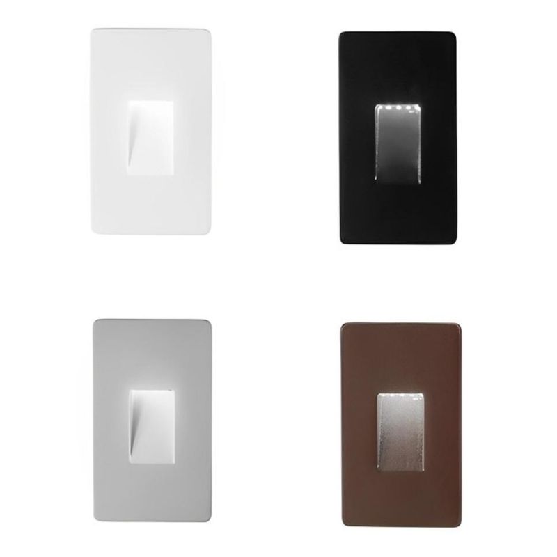 STRATOS SEGNAPASSO VERTICALE 4 COLORI IP65 LED 3W LUCE 3000K-4000K-6000K PER SCATOLA 504