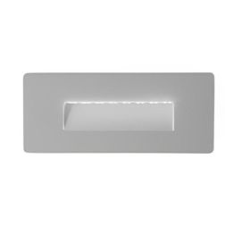 STRATOS SEGNAPASSO ALLUMINIO 4 COLORI RETTANGOLARE IP65 LED 5W LUCE 3000K-4000K-6000K PER SCATOLA 506L 2