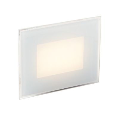 SEGNAPASSO DA INCASSO IN ALLUMINIO DIFFUSORE IN VETRO IP65 LED 5W LUCE 3000K-4000K-5500K PER SCATOLA 506L