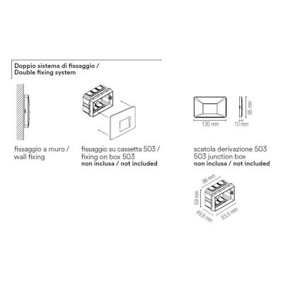 BREEN SEGNAPASSO DA INCASSO 3 COLORI IP65 LED 3W LUCE 3000K-3500K-4000K PER SCATOLA 503