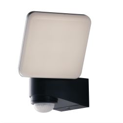 SAT 10 PROIETTORE FARO 1 LUCE ORIENTABILE CON SENSORE MOVIMENTO E CREPUSCOLARE LED 10W IP54 ANTRACITE