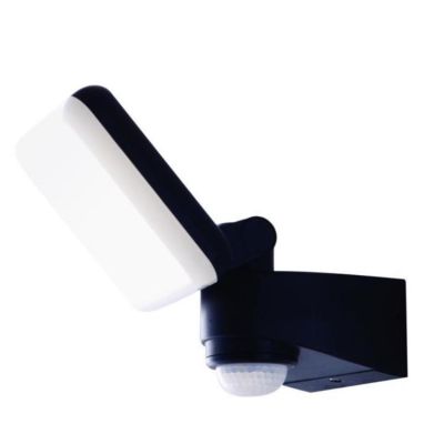 SAT 10 PROIETTORE FARO 1 LUCE ORIENTABILE CON SENSORE MOVIMENTO E CREPUSCOLARE LED 10W IP54 ANTRACITE