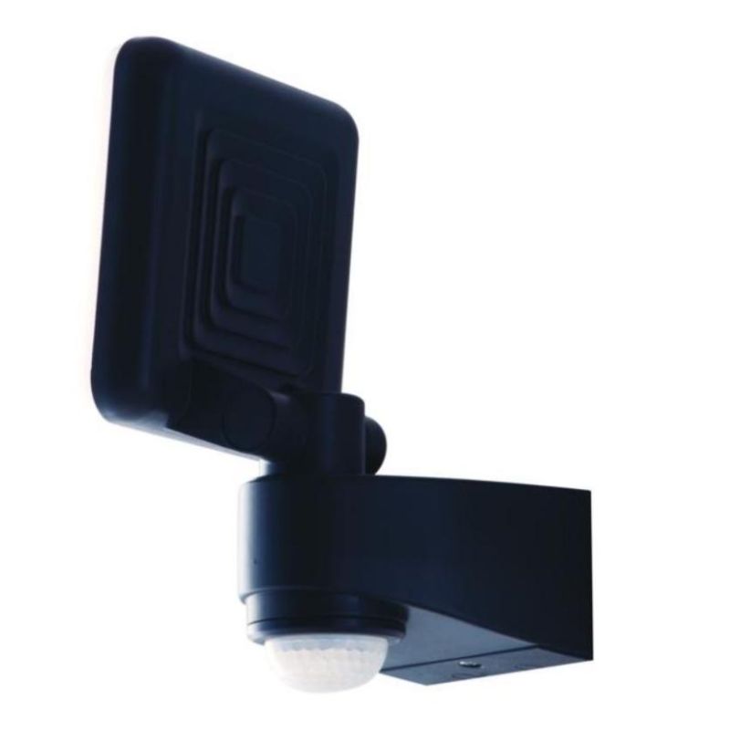 SAT 10 PROIETTORE FARO 1 LUCE ORIENTABILE CON SENSORE MOVIMENTO E CREPUSCOLARE LED 10W IP54 ANTRACITE