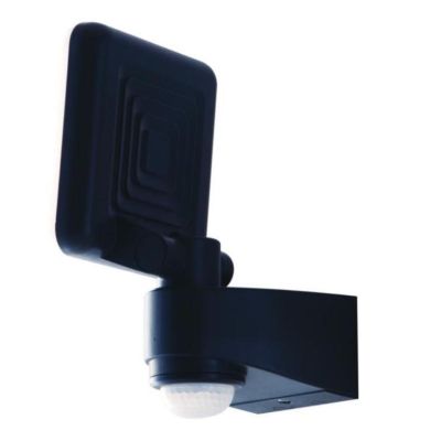 SAT 10 PROIETTORE FARO 1 LUCE ORIENTABILE CON SENSORE MOVIMENTO E CREPUSCOLARE LED 10W IP54 ANTRACITE