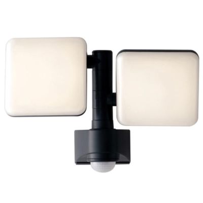 SAT 20 PROIETTORE FARO 2 LUCI ORIENTABILI CON SENSORE MOVIMENTO E CREPUSCOLARE LED 20W IP54 ANTRACITE