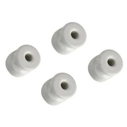 CLAY KIT 4 PEZZI DI ISOLATORI IN PORCELLANA BIANCA